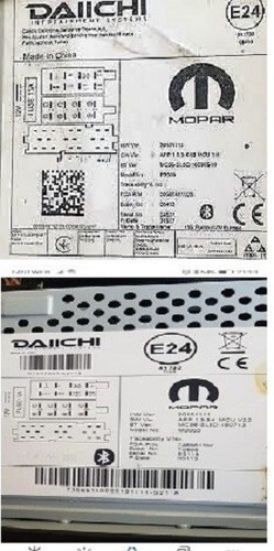 Daiichi mopar radio code - mopar, fiat