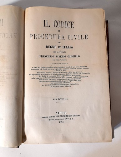 Codice procedura civile - codice, regno