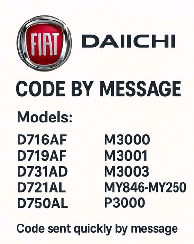 Codice sblocco radio fiat - codice,