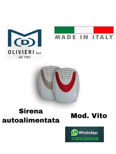 Sirena esterna autoalimentata - esterna,