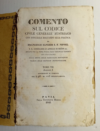 Comento sul codice civile - comento,