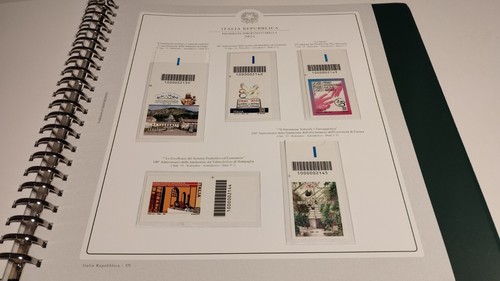 Fogli francobolli con codice - francobolli,